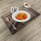Ambesonne Antlers Place Mats Set of 4, Deer Antlers on Wood Table Rustic Texture Surface Hunting Season Fall Gathering Art, Washable Fabric Placemats for Dining Table, Standard Size, Umber